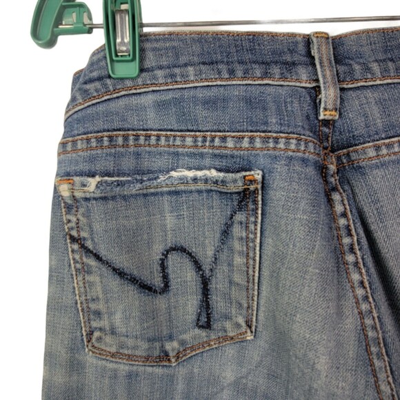 Citizens of Humanity Boot Cut Kelly‎ Jeans 29  Stretch Low Boot Distressed - Picture 5 of 10